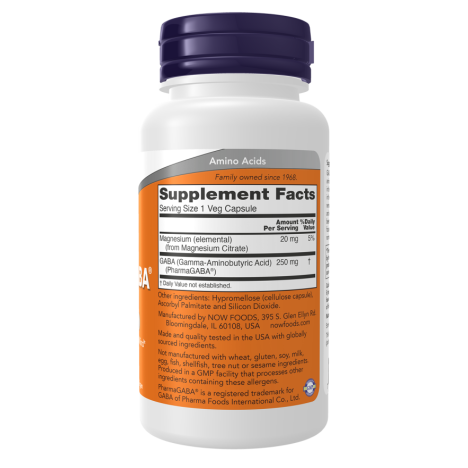 PharmaGABA® 250 mg 60 Veg Capsules PharmaGABA® 250 mg 60 Veg Capsules