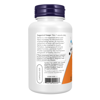 L-Serine 500 mg 120 Veg Capsules