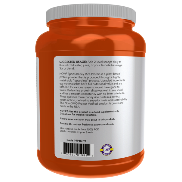 Barley Rice Protein Powder 680g Árpa-rizs fehérje por Barley Rice Protein Powder 680g Árpa-rizs fehérje por