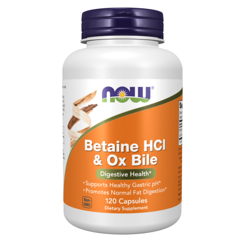 Betaine HCl & Ox Bile 120 Capsules