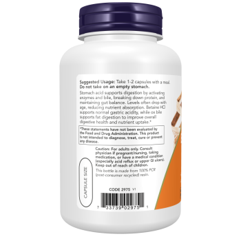 Betaine HCl & Ox Bile 120 Capsules