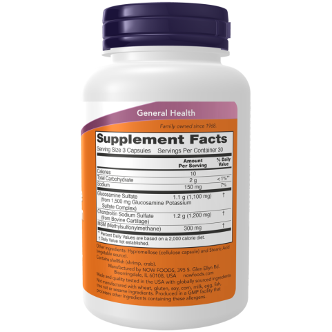 Glucosamine & Chondroitin with MSM 180 Capsules