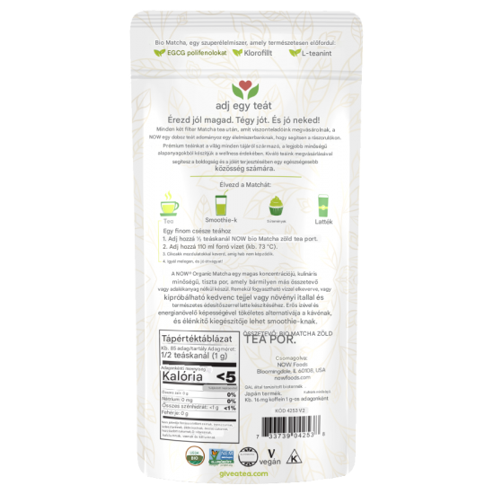 Matcha Green Tea Powder, Organic 85g Matcha Green Tea Powder, Organic 85g