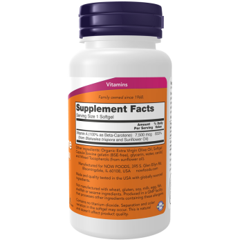Beta Carotene (Natural) - 90 Softgels