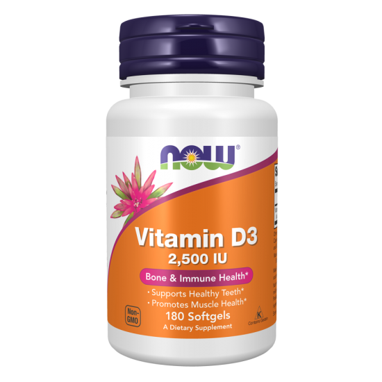 D-3 2,500 IU - 180 Softgels