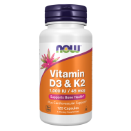 Vitamin D-3 & K-2 120 Capsules