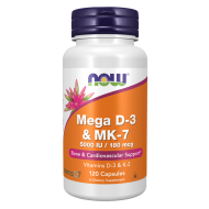 Mega D-3 & MK-7 120 Veg Capsules