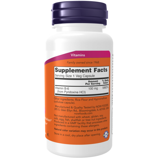 B-6 100mg 100 Capsules
