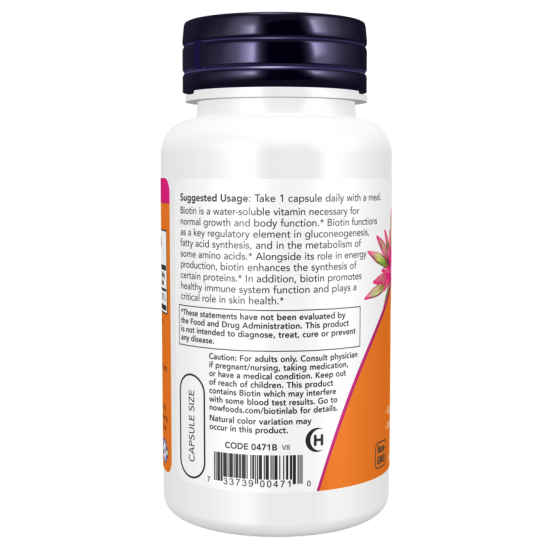 Biotin 5000 mcg - 60 Veg Capsules