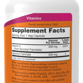 Ascorbyl Palmitate 500 mg - 100 Vcaps®