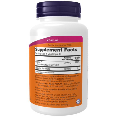 Ascorbyl Palmitate 500 mg - 100 Vcaps®