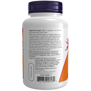 Ascorbyl Palmitate 500 mg - 100 Vcaps® Ascorbyl Palmitate 500 mg - 100 Vcaps®