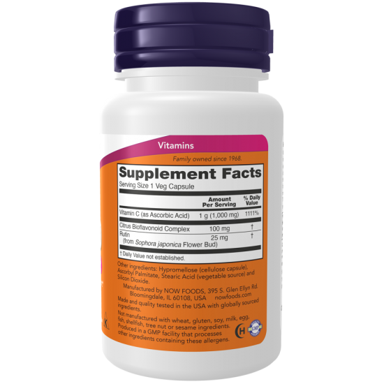 C-1000 mg C-vitamin, bioflavonoiddal és rutinnal 250 kapszula C-1000 mg C-vitamin, bioflavonoiddal és rutinnal 250 kapszula