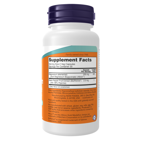 Magnesium Glycinate with BioPerine® 60 Veg Capsules