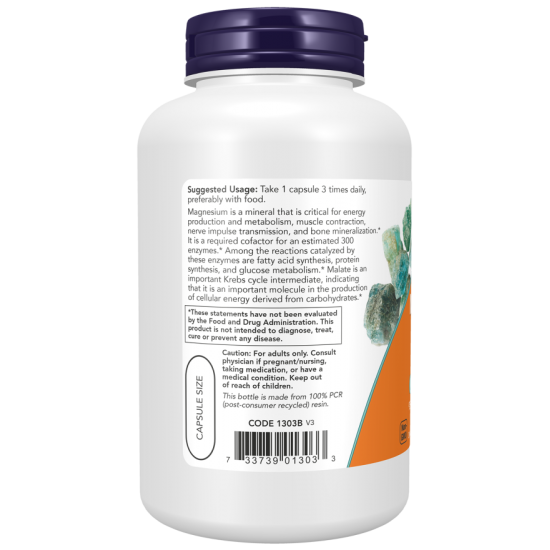 Magnesium Malate 840 mg Veg Capsules Magnesium Malate 840 mg Veg Capsules