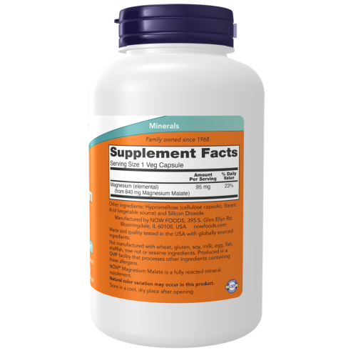 Magnesium Malate 840 mg Veg Capsules