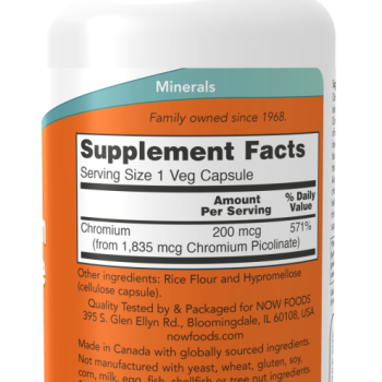 Chromium Picolinate 200 mcg 100 Veg Capsules  Króm-pikolinát