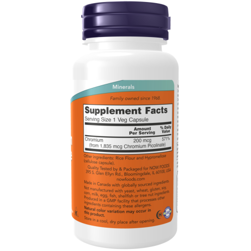 Chromium Picolinate 200 mcg 100 Veg Capsules  Króm-pikolinát