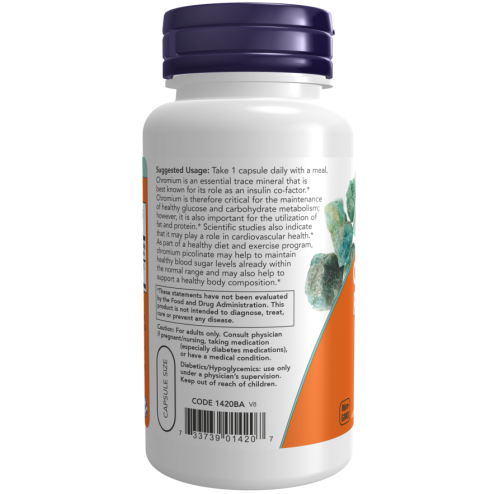 Chromium Picolinate 200 mcg 100 Veg Capsules  Króm-pikolinát