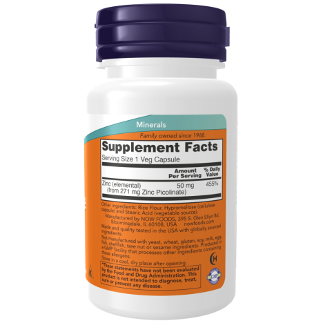 Zinc Picolinate 50 mg - 30 Veg Capsules