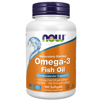Omega-3 Fish Oil, Molecularly Distilled 100 Softgels / Omega-3 halolaj, molekulárisan desztillált lágyzselatin kapszulák