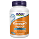 Omega-3 Fish Oil, Molecularly Distilled 100 Softgels / Omega-3 halolaj, molekulárisan desztillált lágyzselatin kapszulák