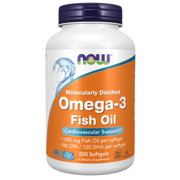 Omega-3 Fish Oil, Molecularly Distilled 200 Softgels / Omega-3 halolaj, molekulárisan desztillált lágyzselatin kapszulák