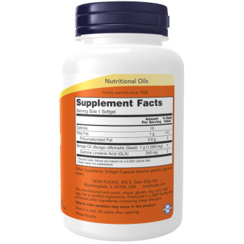 Borage Oil 1000 mg 60 Softgels