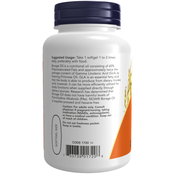 Borage Oil 1000 mg 60 Softgels