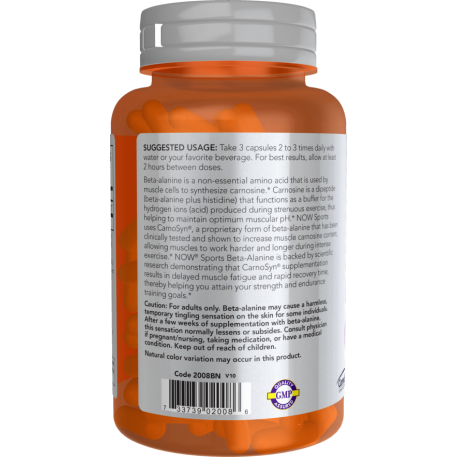 Beta-Alanine 750 mg 120 Capsules