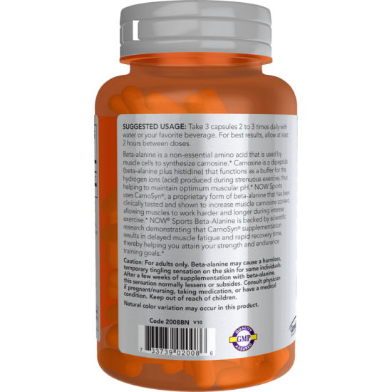Beta-Alanine 750 mg 120 Capsules