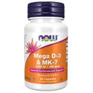 Mega D-3 & MK-7 60 Veg Capsules