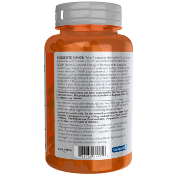 Sustained Energy 90 Veg Capsules /szavatossági idő: 2026-03-31