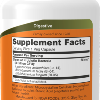 8 Billion Acidophilus & Bifidus 60 Veg Capsules