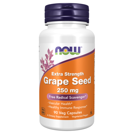 Grape Seed, Extra Strength 250 mg 90 Veg Capsules