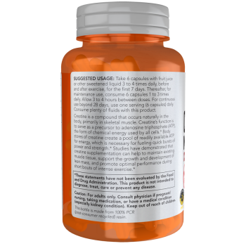 Creatine Monohydrate 750 mg 120 Veg Capsules