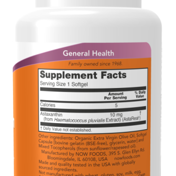 Astaxanthin Extra Strength 10 mg - 60 Softgels