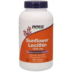 Sunflower Lecithin 1200 mg Soy-Free, Non-GMO - 200 Softgels Sunflower Lecithin 1200 mg Soy-Free, Non-GMO - 200 Softgels