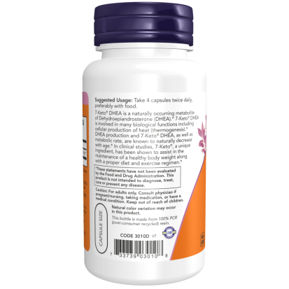7-KETO 25 mg - 90 VCaps® A Dehydroepiandrosterone (DHEA) természetben előforduló metabolitja