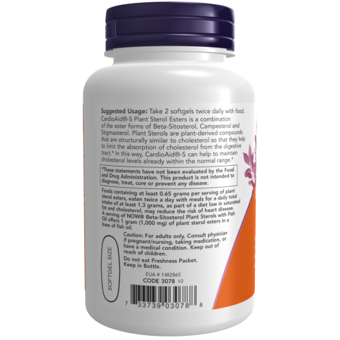 Beta-Sitosterol Plant Sterols 90 Softgels