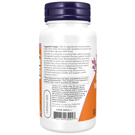 Quercetin with Bromelain - 60 Veg Capsules