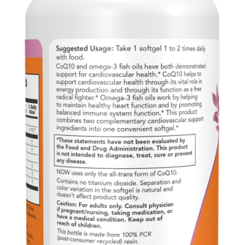 CoQ10 60 mg w Omega 3 Fish Oils - 60 Softgels