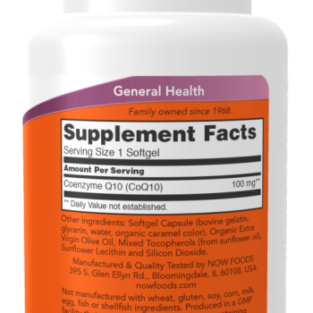 CoQ10 100 mg - 50 Softgels