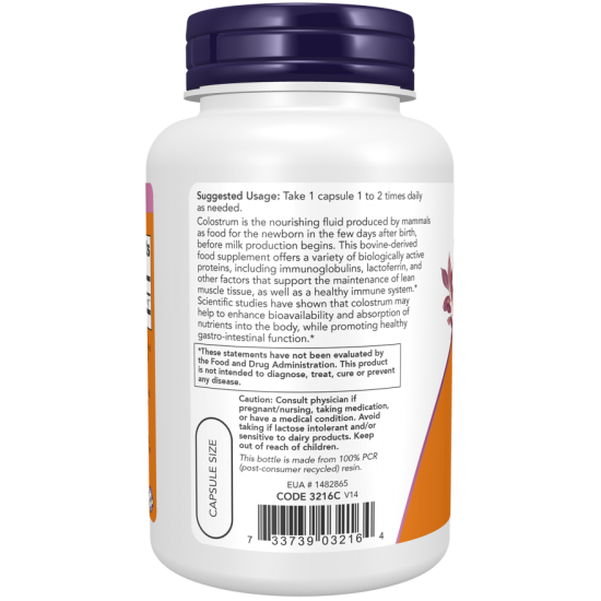 Colostrum 500 mg - 120 Veg Capsules