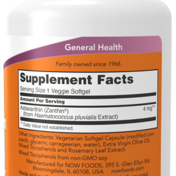 Astaxanthin 4 mg - 60 Veggie Softgels