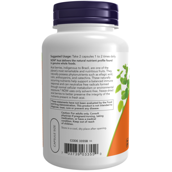 Acai 500 mg - 100 Veg Capsules Acai 500 mg - 100 Veg Capsules