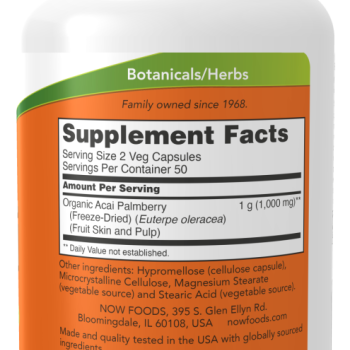 Acai 500 mg - 100 Veg Capsules