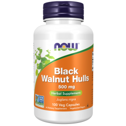 Black Walnut Hulls 500 mg 100 Veg Capsules