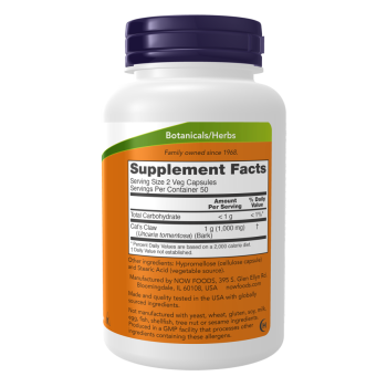 Cat's Claw 500 mg - 100 Veg Capsules