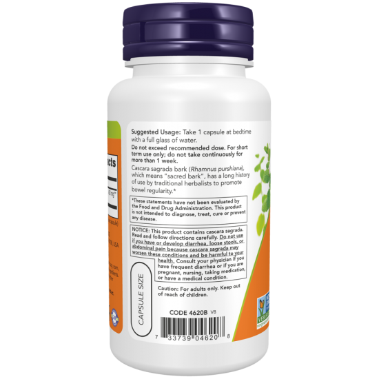 Cascara Sagrada 450 mg 100Veg Capsules Cascara Sagrada 450 mg 100Veg Capsules